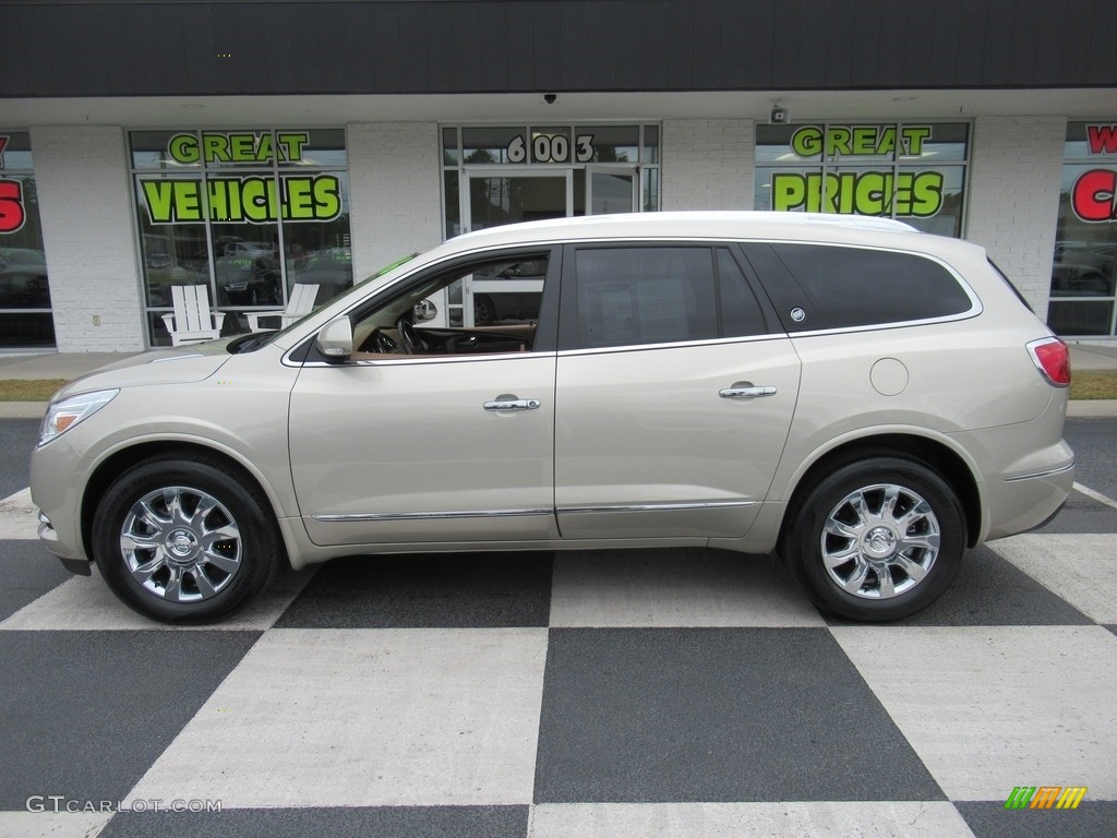2016 Enclave Leather - Sparkling Silver Metallic / Choccachino/Cocoa photo #1