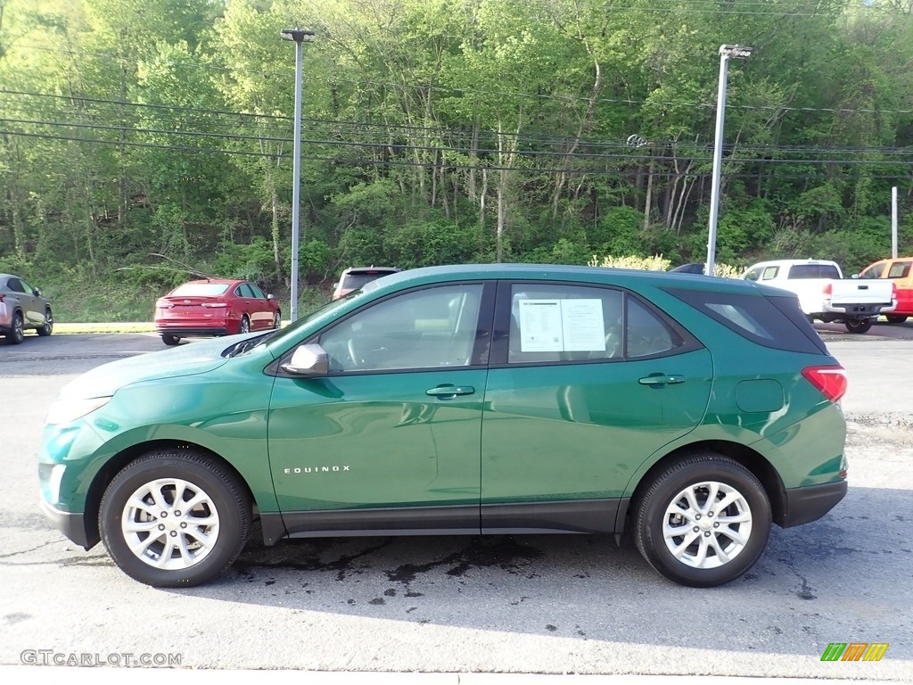 2018 Equinox LS AWD - Ivy Metallic / Medium Ash Gray photo #6