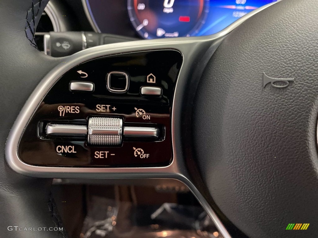 2020 Mercedes-Benz GLC 300 4Matic Coupe Black Steering Wheel Photo #141901450