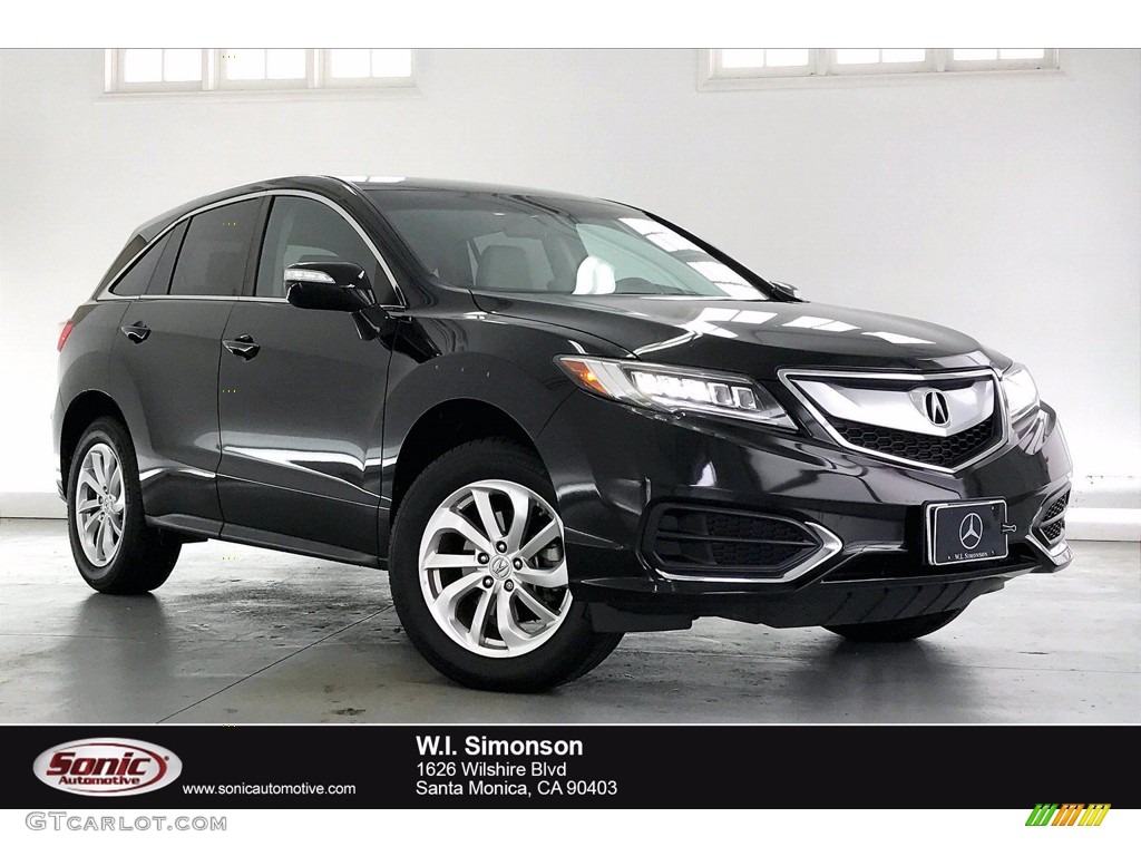 2018 RDX FWD Technology - Crystal Black Pearl / Parchment photo #1