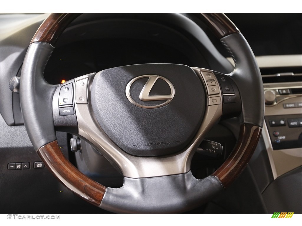 2014 Lexus RX 350 Saddle Tan Steering Wheel Photo #141903588