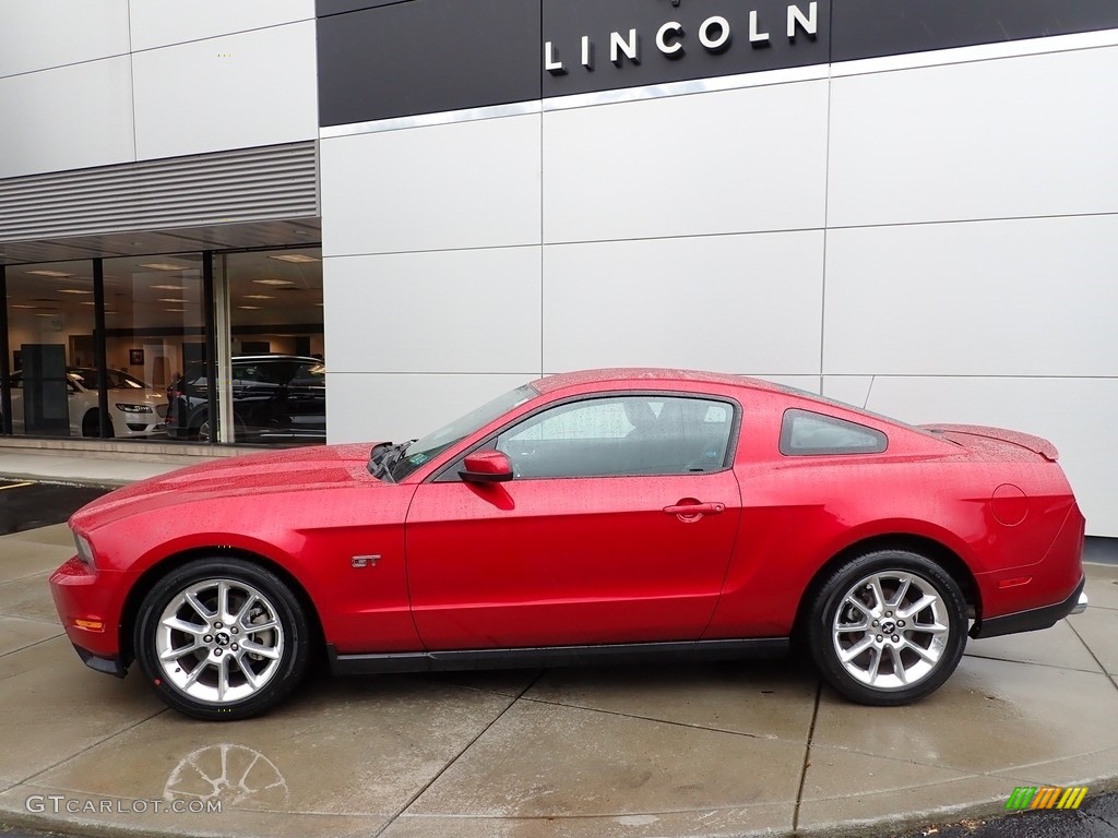 2010 Mustang GT Coupe - Red Candy Metallic / Charcoal Black photo #2