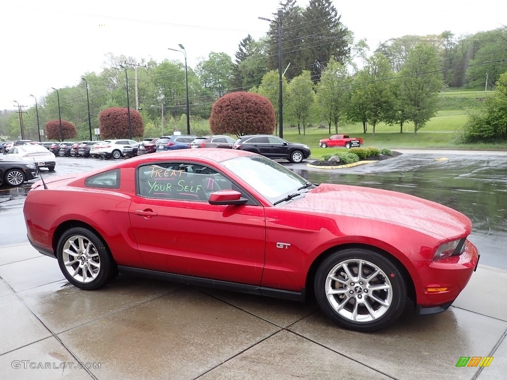 2010 Mustang GT Coupe - Red Candy Metallic / Charcoal Black photo #6