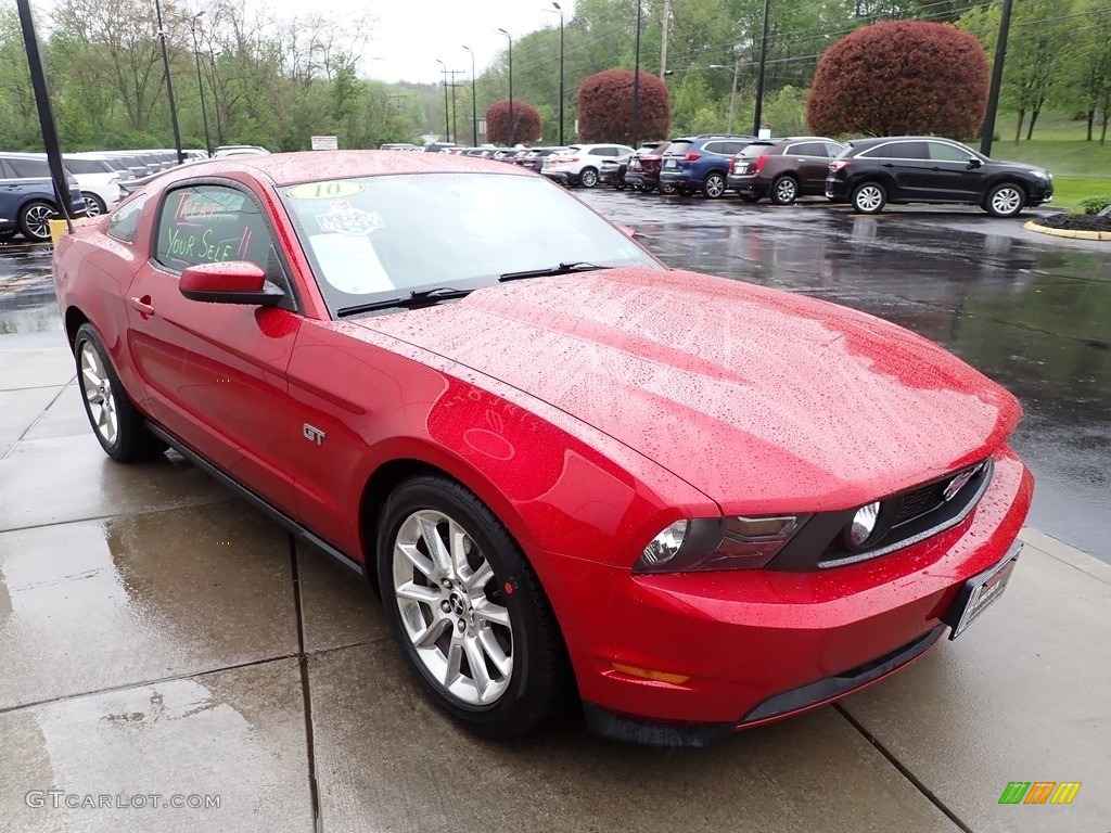 2010 Mustang GT Coupe - Red Candy Metallic / Charcoal Black photo #7