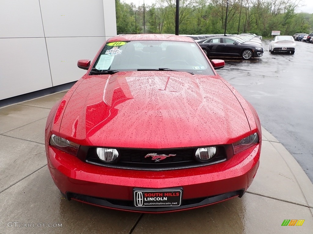 2010 Mustang GT Coupe - Red Candy Metallic / Charcoal Black photo #8