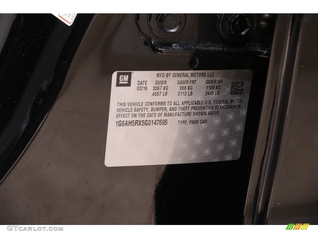 2016 ATS 2.0T Luxury AWD Sedan - Black Raven / Jet Black photo #19