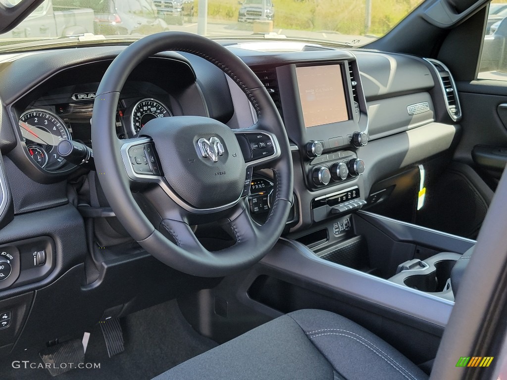 2021 Ram 1500 Big Horn Quad Cab 4x4 Black Dashboard Photo #141905274