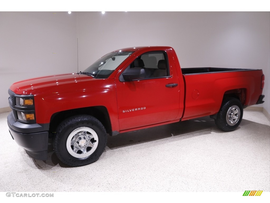 2015 Silverado 1500 WT Regular Cab - Victory Red / Dark Ash/Jet Black photo #3