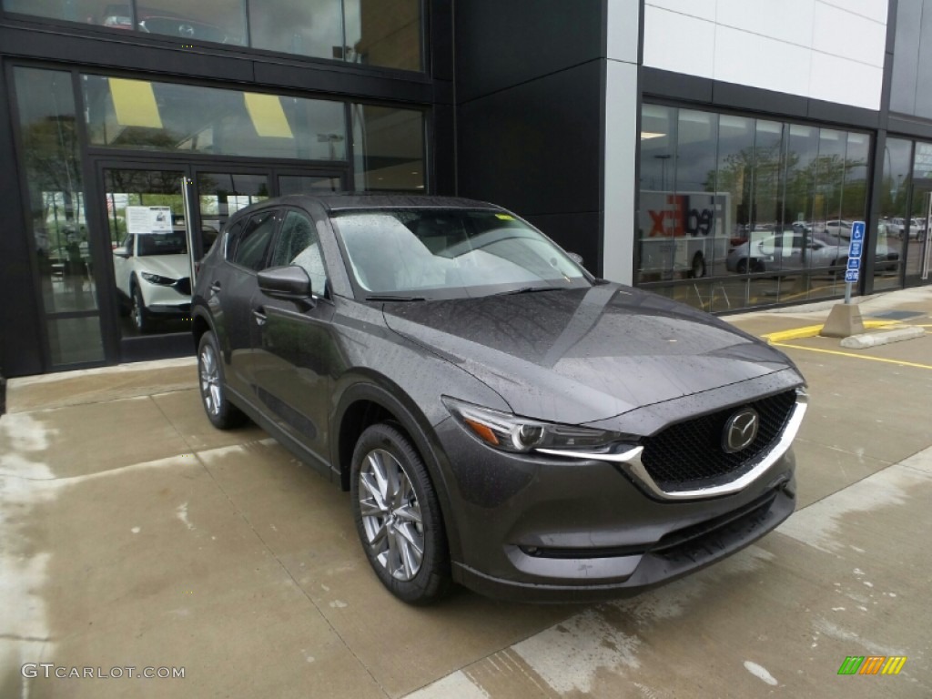 2021 CX-5 Grand Touring AWD - Machine Gray Metallic / Parchment photo #1