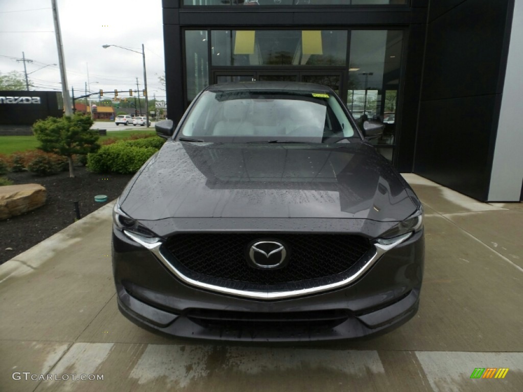 2021 CX-5 Grand Touring AWD - Machine Gray Metallic / Parchment photo #2