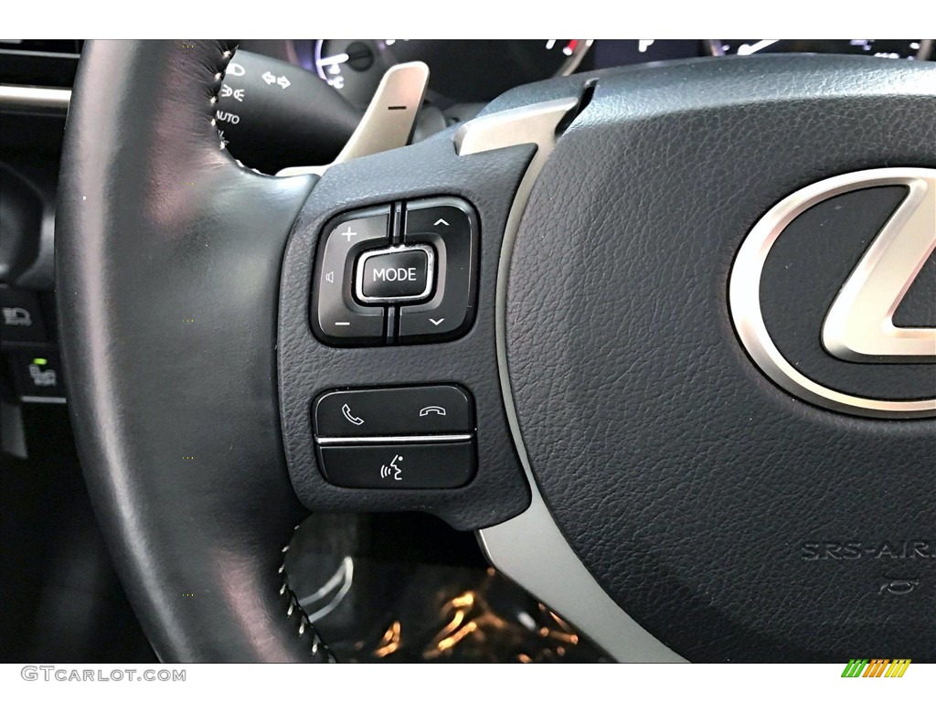 2018 Lexus IS 300 Black Steering Wheel Photo #141906747