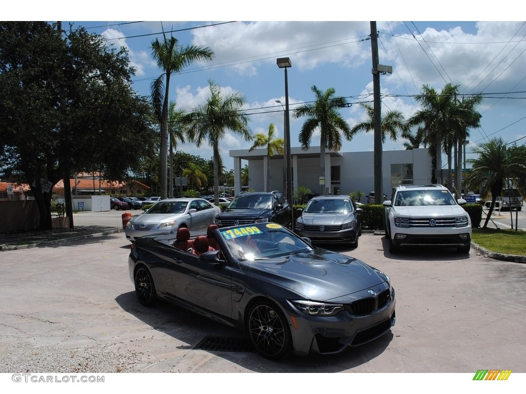 2019 M4 Convertible - Mineral Grey Metallic / Sakhir Orange/Black photo #1