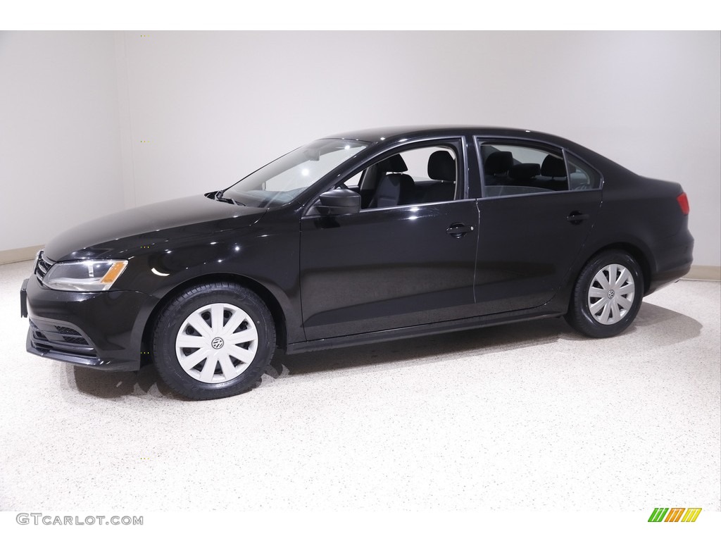 2015 Jetta S Sedan - Black / Titan Black photo #3