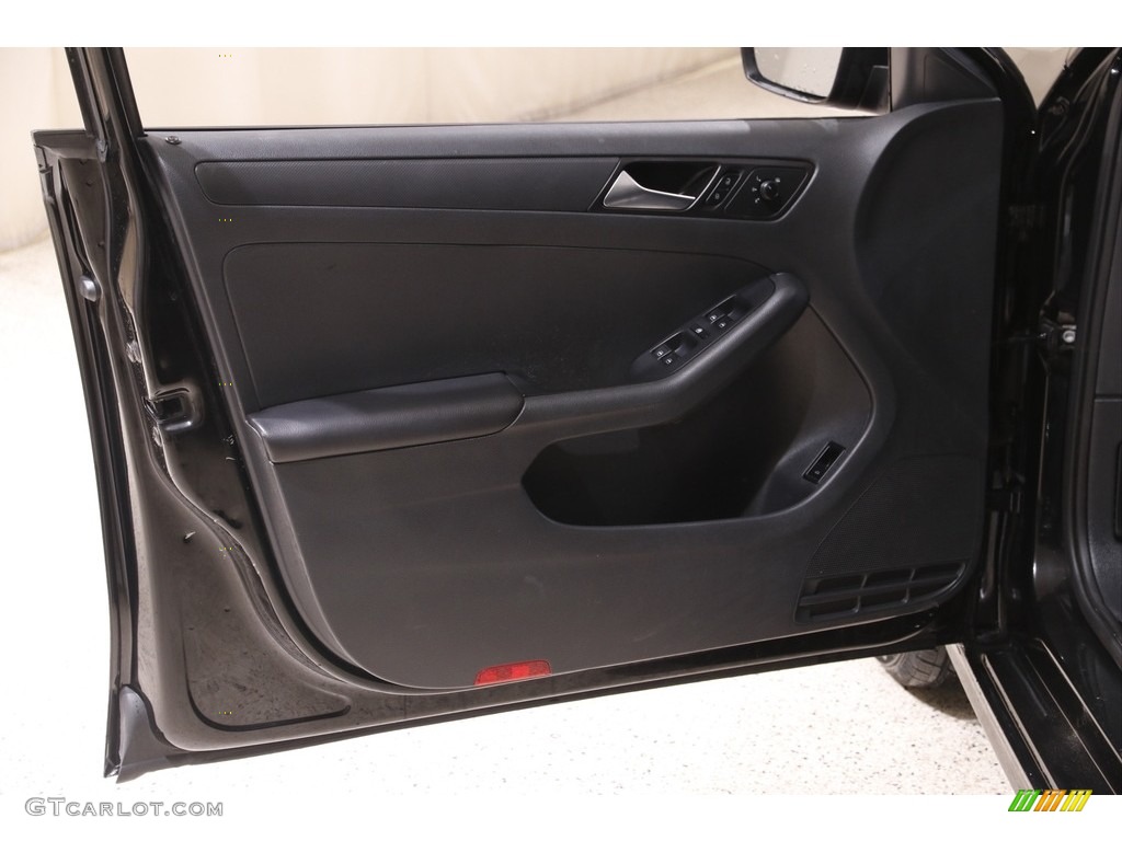 2015 Volkswagen Jetta S Sedan Titan Black Door Panel Photo #141907890