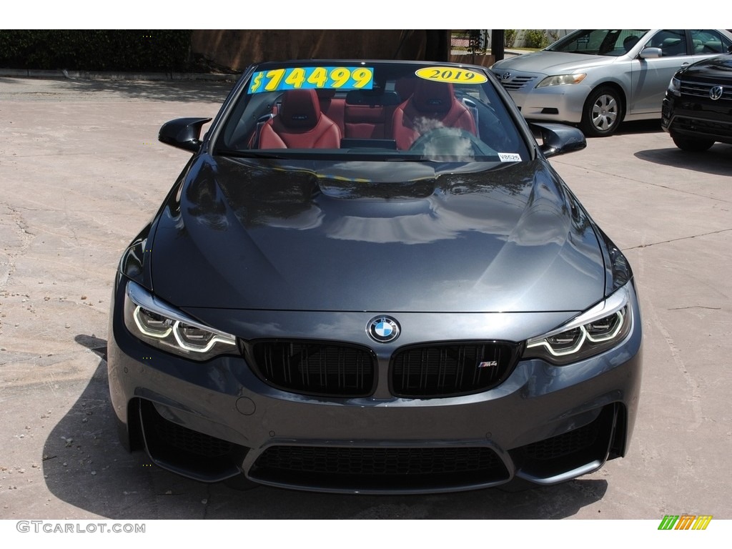 2019 M4 Convertible - Mineral Grey Metallic / Sakhir Orange/Black photo #3