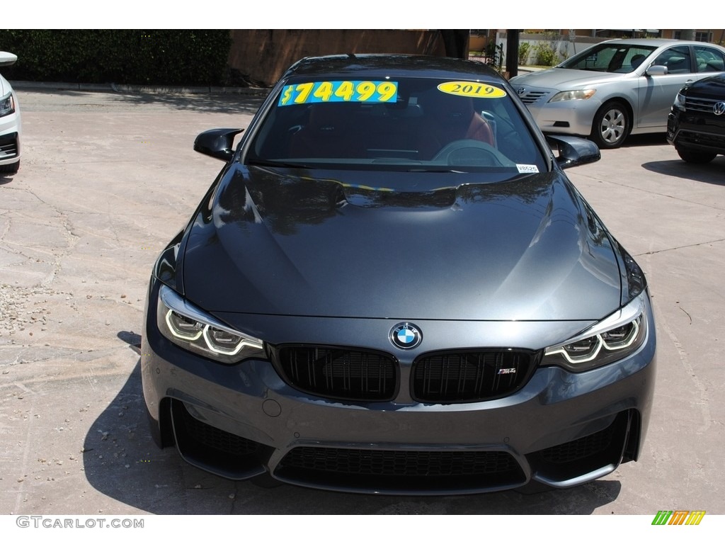 2019 M4 Convertible - Mineral Grey Metallic / Sakhir Orange/Black photo #13