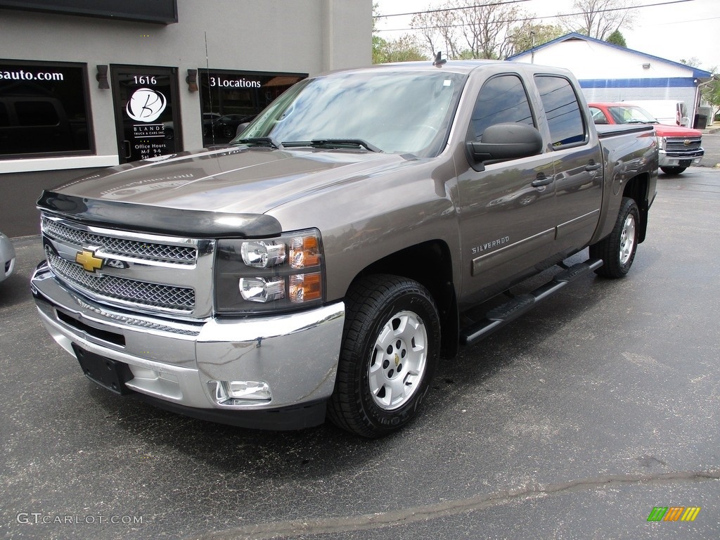 2012 Silverado 1500 LT Crew Cab - Mocha Steel Metallic / Ebony photo #2