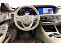 Mahogany/Silk Beige 2018 Mercedes-Benz S 450 Sedan Dashboard