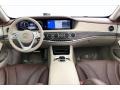 Mahogany/Silk Beige Dashboard Photo for 2018 Mercedes-Benz S #141909768