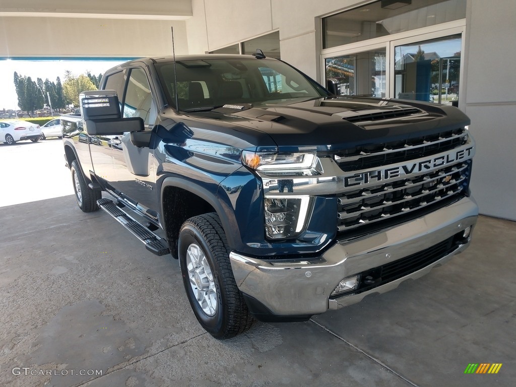 2021 Silverado 3500HD LTZ Crew Cab 4x4 - Northsky Blue Metallic / Jet Black photo #2