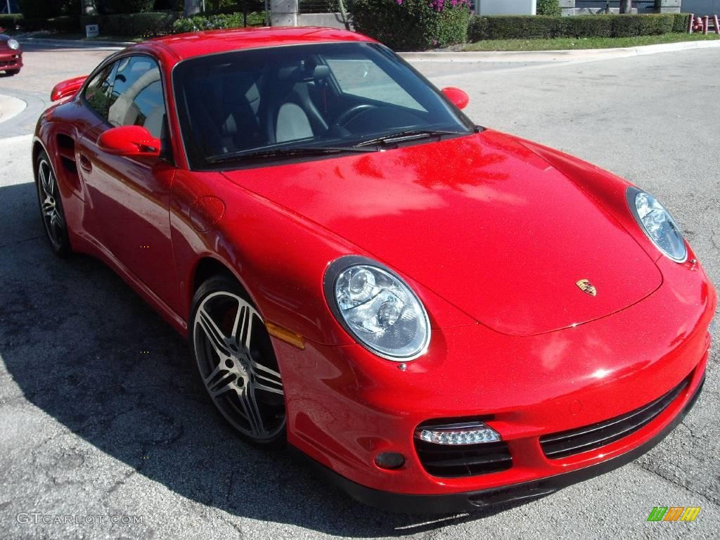 2007 911 Turbo Coupe - Guards Red / Black photo #3