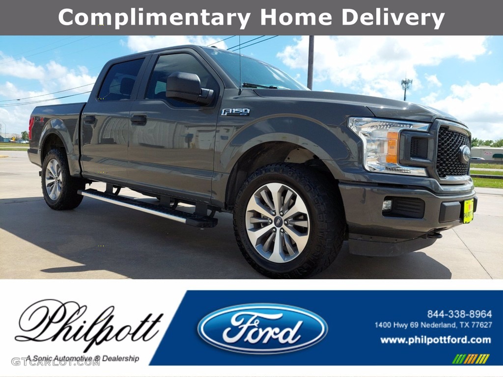2018 F150 XL SuperCrew 4x4 - Lead Foot / Earth Gray photo #1