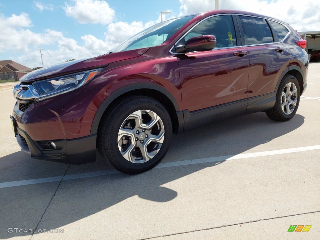 2018 CR-V EX - Basque Red Pearl II / Gray photo #2