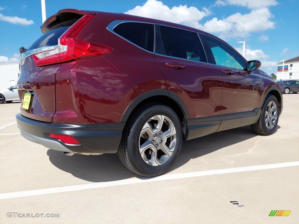 2018 CR-V EX - Basque Red Pearl II / Gray photo #3