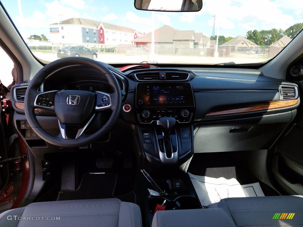 2018 CR-V EX - Basque Red Pearl II / Gray photo #5