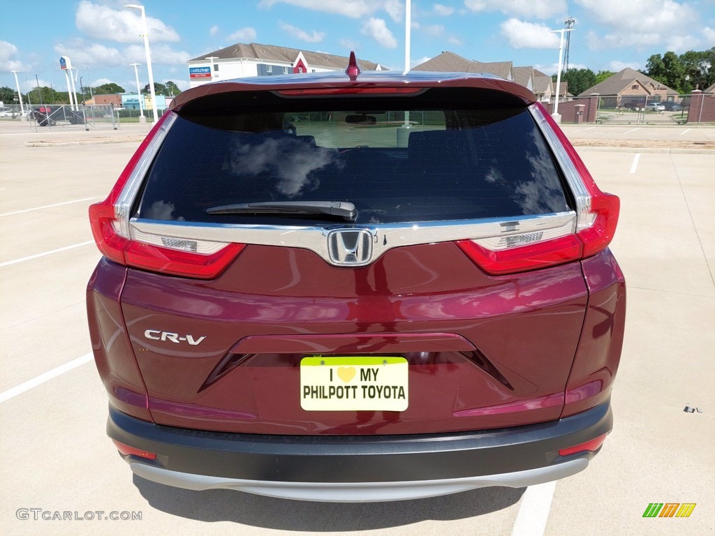 2018 CR-V EX - Basque Red Pearl II / Gray photo #8