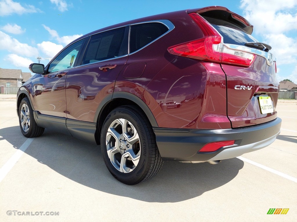 2018 CR-V EX - Basque Red Pearl II / Gray photo #11