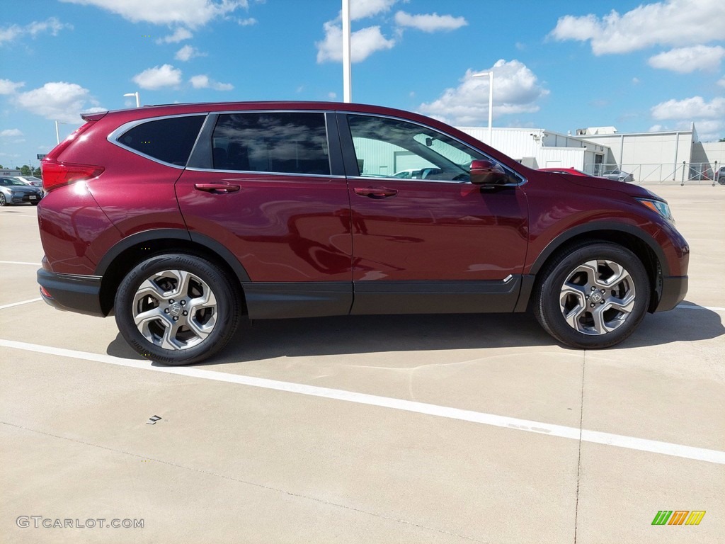 2018 CR-V EX - Basque Red Pearl II / Gray photo #12