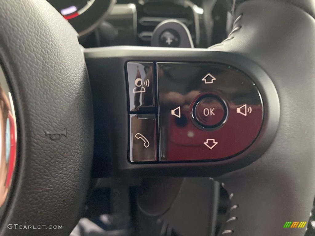 2022 Mini Hardtop Cooper S 2 Door Carbon Black Steering Wheel Photo #141915393