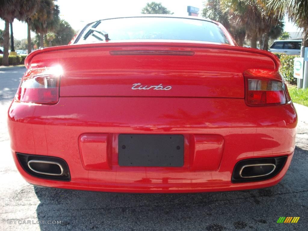 2007 911 Turbo Coupe - Guards Red / Black photo #7