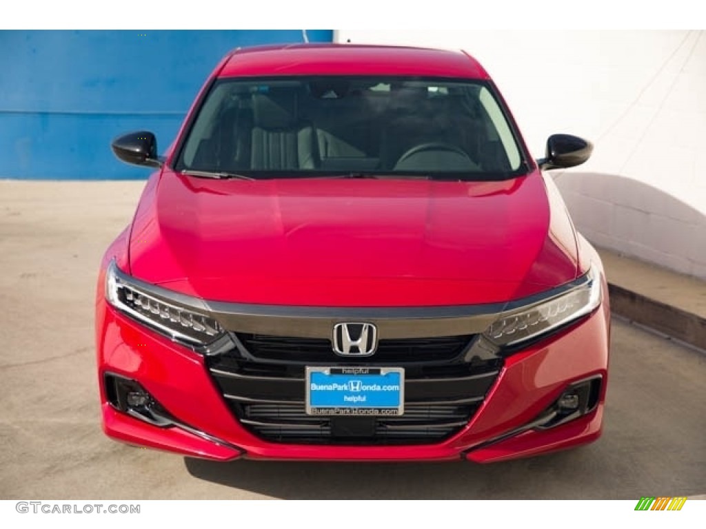 2021 Accord Sport SE - San Marino Red / Black photo #3