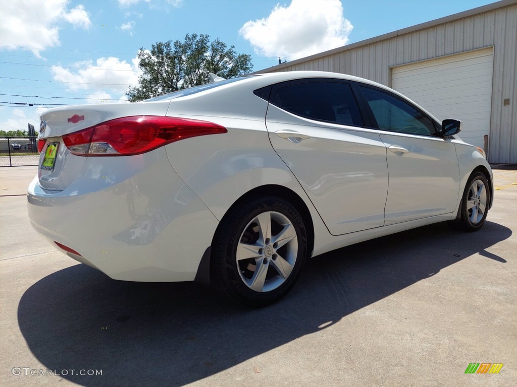 2013 Elantra GLS - Shimmering White / Beige photo #3