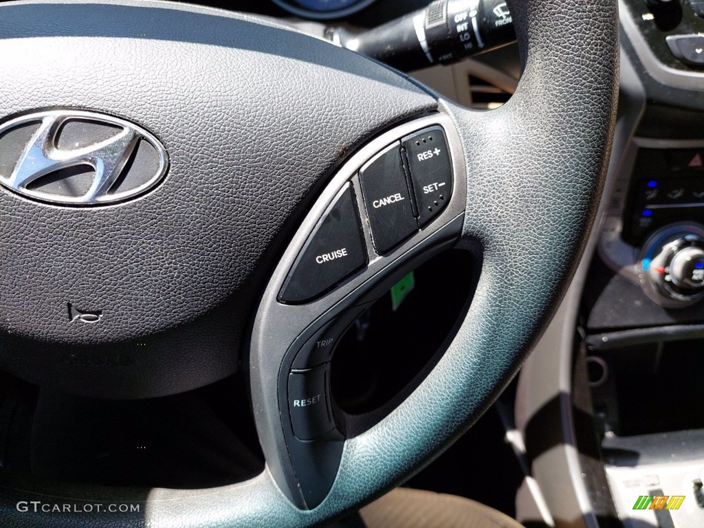 2013 Elantra GLS - Shimmering White / Beige photo #17