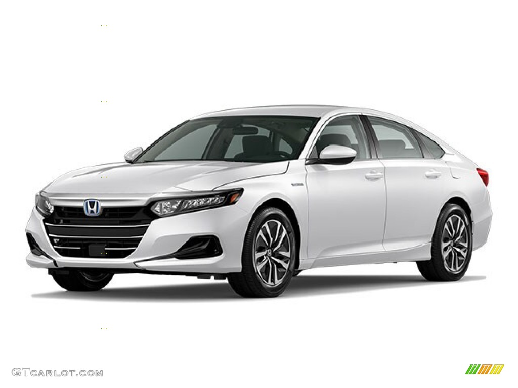 2021 Accord Hybrid - Platinum White Pearl / Black photo #42