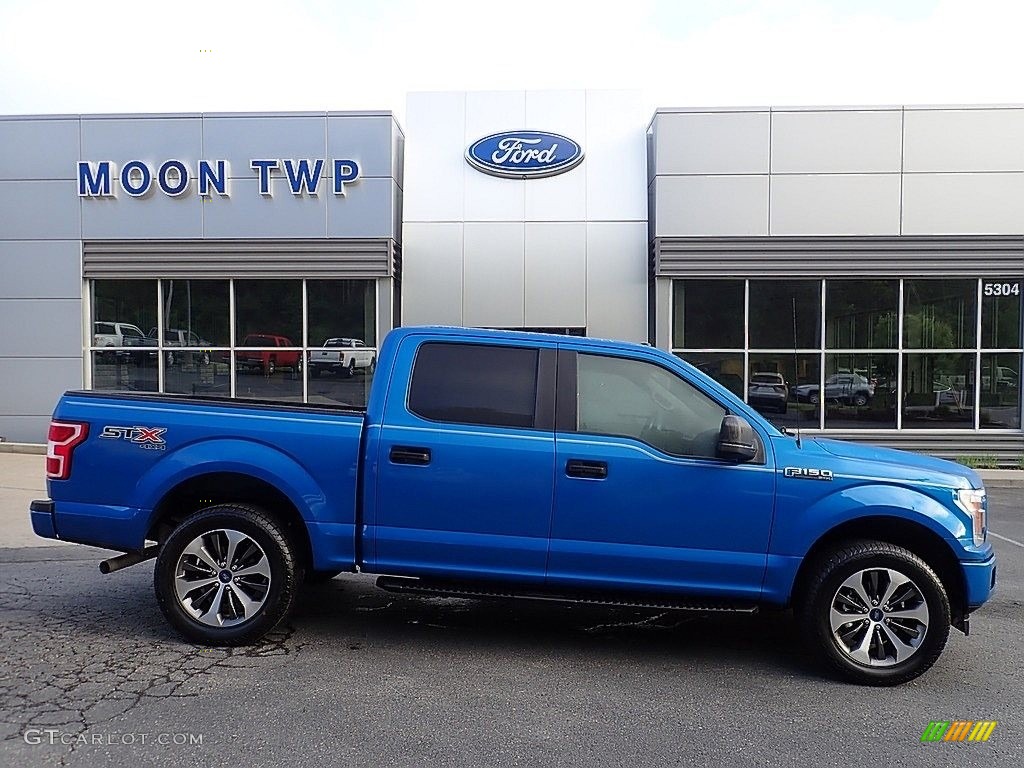 2019 F150 STX SuperCrew 4x4 - Velocity Blue / Black photo #1