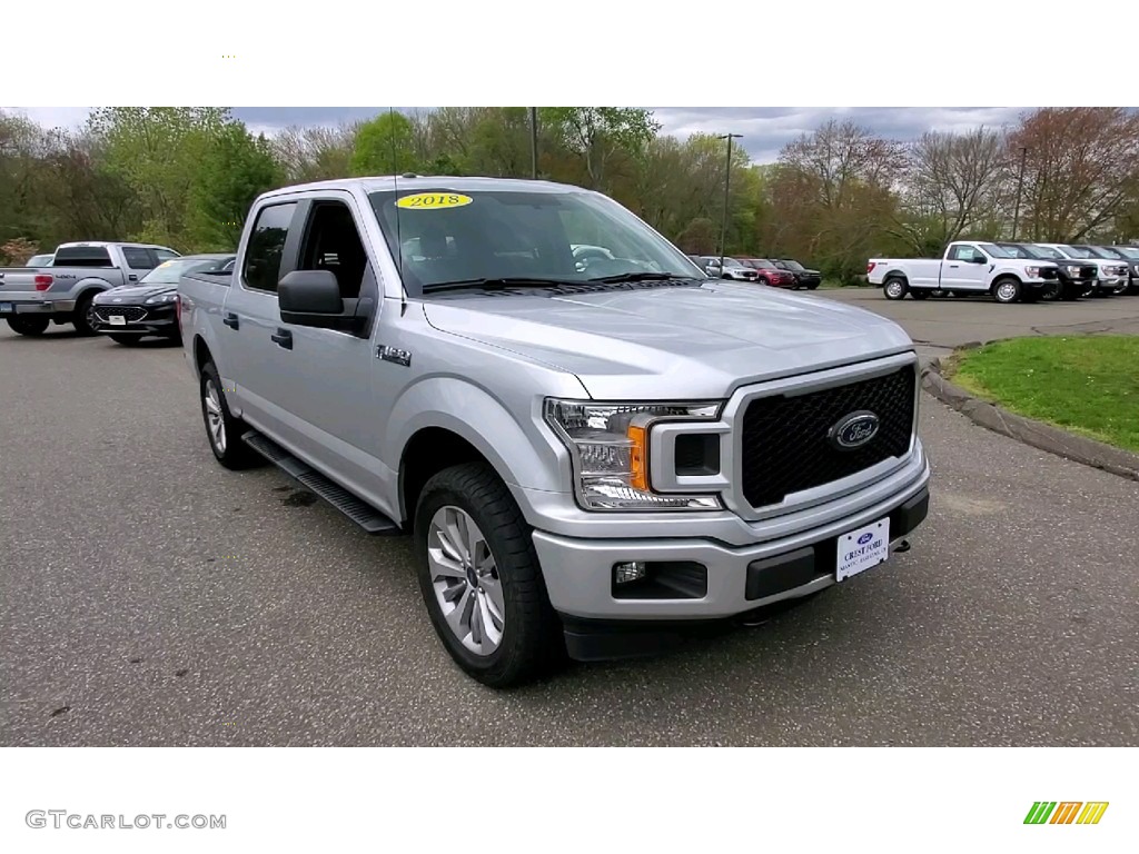2018 F150 XL SuperCrew 4x4 - Ingot Silver / Earth Gray photo #1
