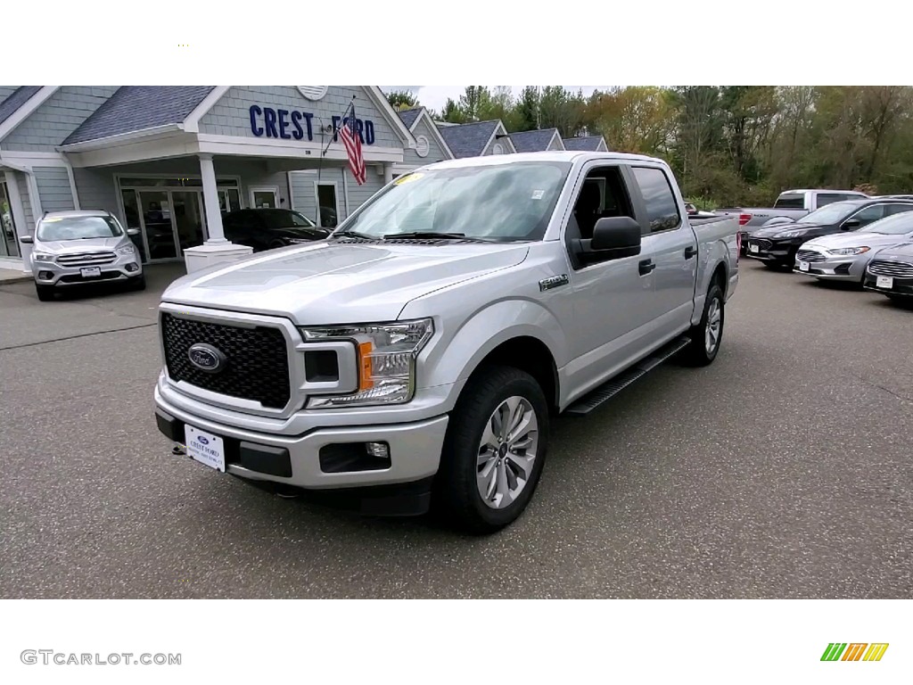 2018 F150 XL SuperCrew 4x4 - Ingot Silver / Earth Gray photo #3