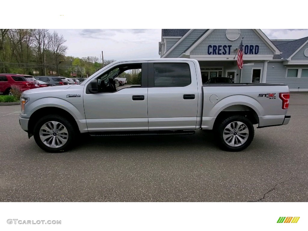 2018 F150 XL SuperCrew 4x4 - Ingot Silver / Earth Gray photo #4