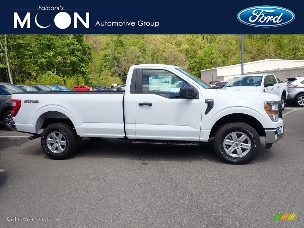 2021 F150 XL Regular Cab 4x4 - Oxford White / Medium Dark Slate photo #1