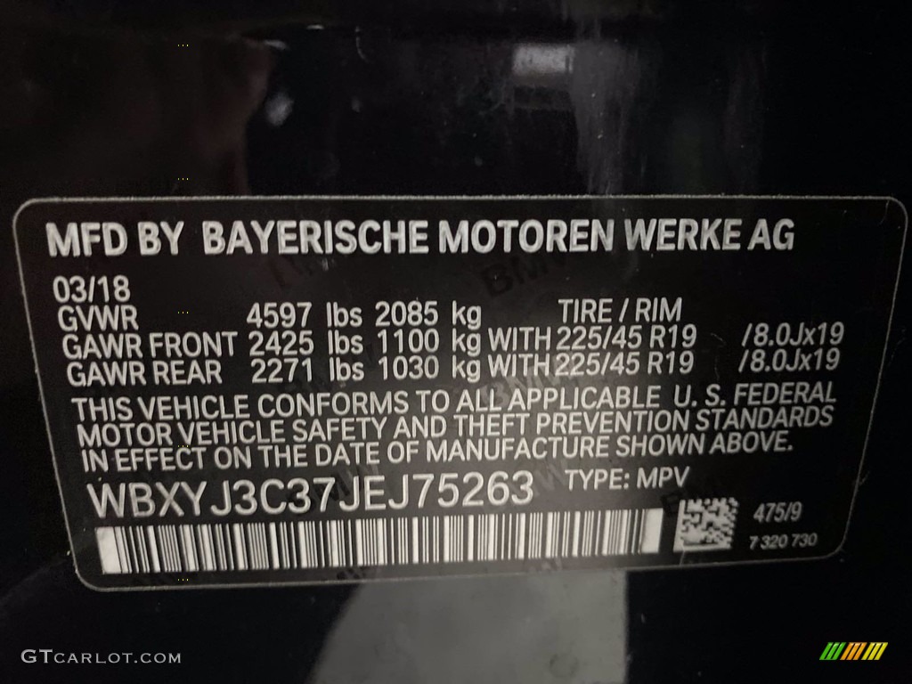 2018 X2 sDrive28i - Black Sapphire Metallic / Oyster/Black photo #36