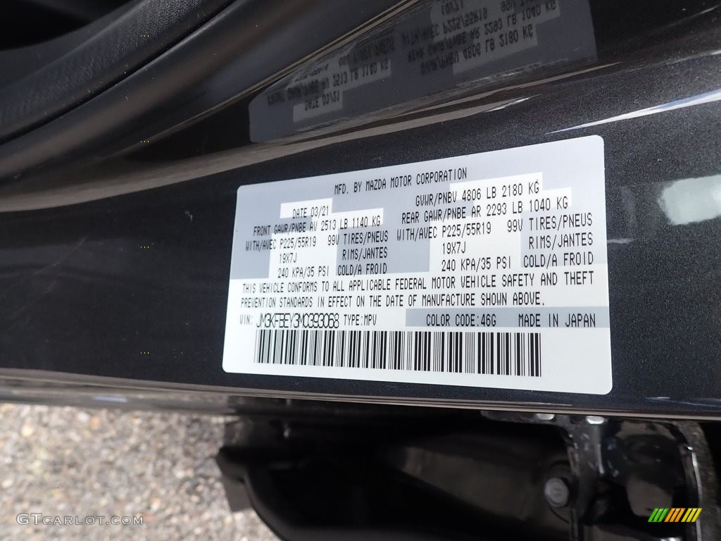 2021 CX-5 Color Code 46G for Machine Gray Metallic Photo #141922257