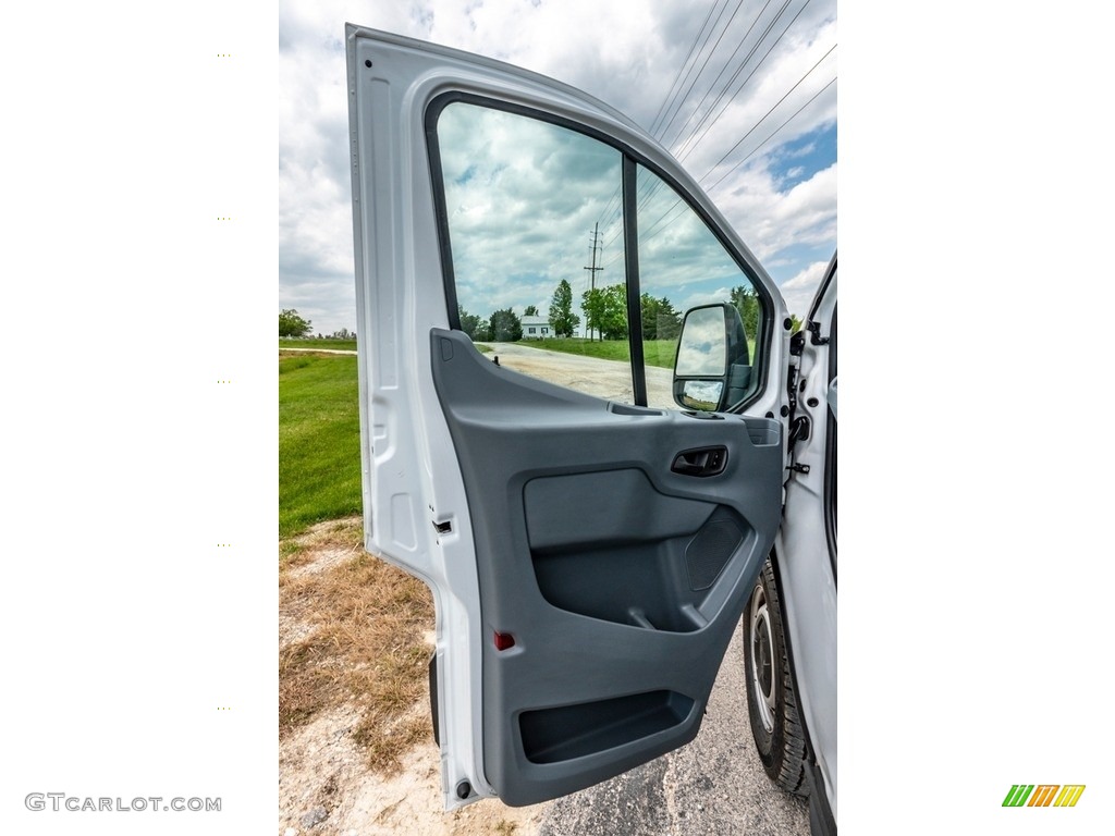2017 Ford Transit Van 150 LR Regular Pewter Door Panel Photo #141922860