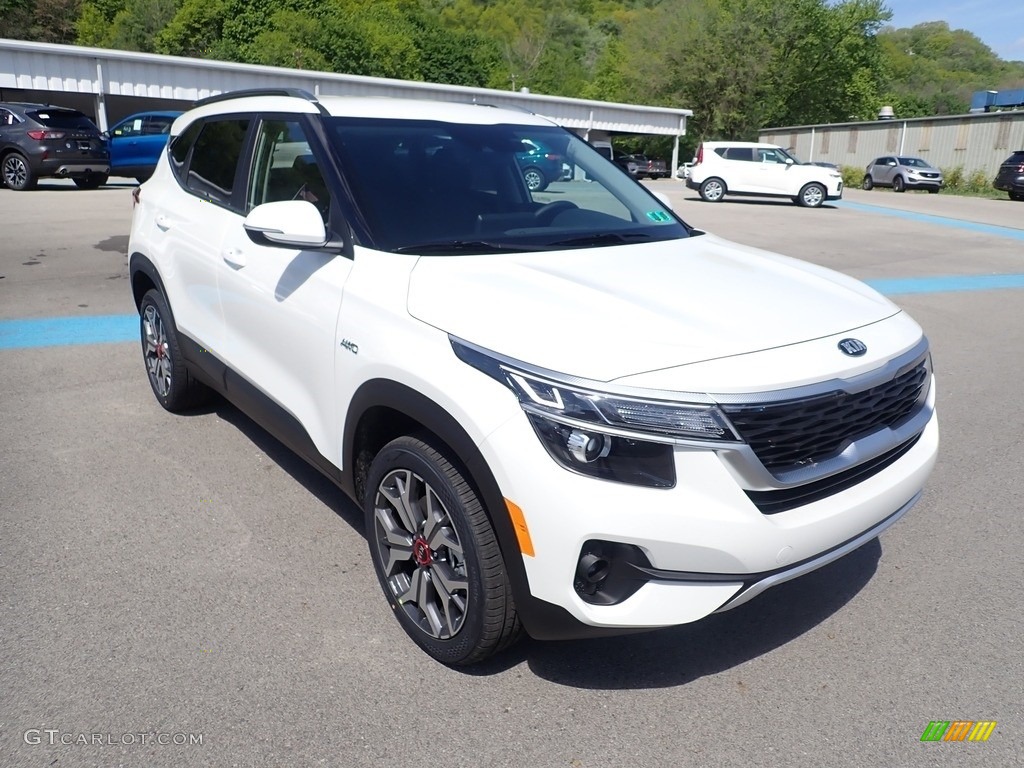 2021 Seltos S Turbo AWD - Clear White / Black photo #3