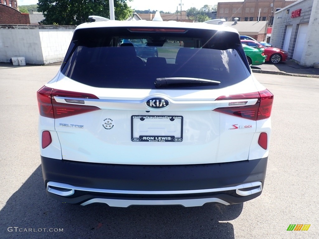 2021 Seltos S Turbo AWD - Clear White / Black photo #8