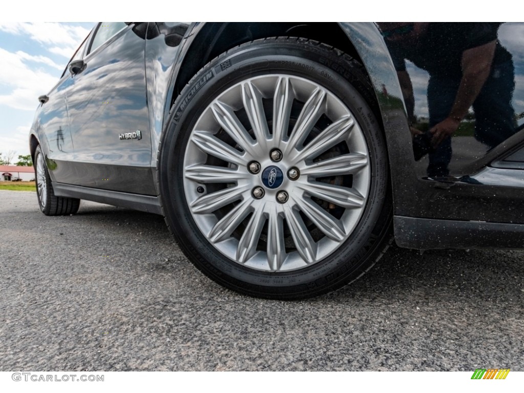 2014 Fusion Hybrid S - Tuxedo Black / Earth Gray photo #2