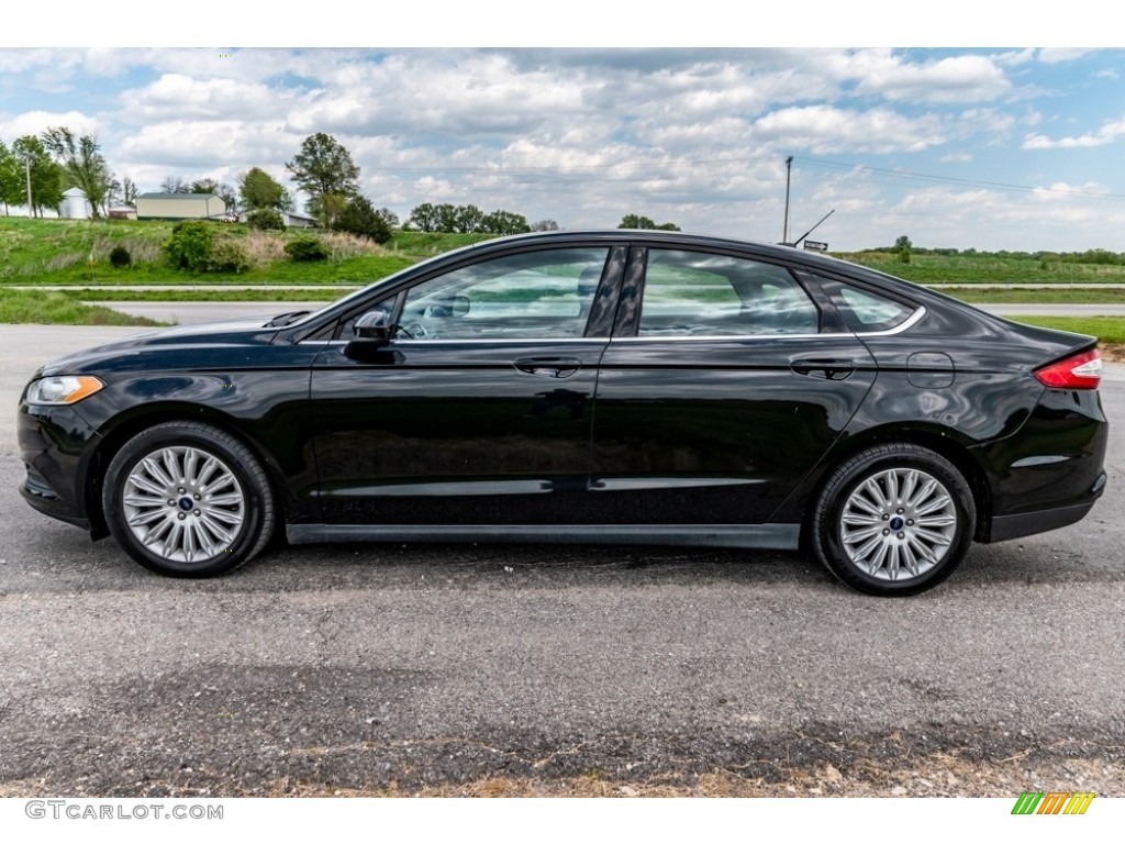 Tuxedo Black 2014 Ford Fusion Hybrid S Exterior Photo #141923427